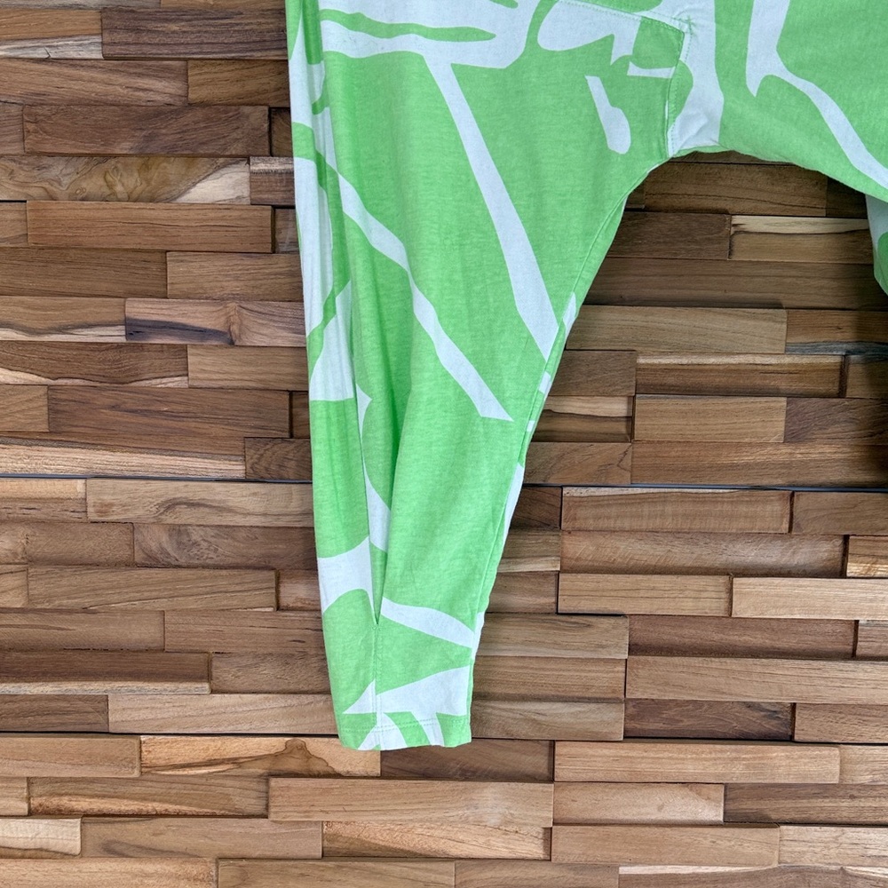 FP Movement| Lime Green | Leaf Print | Long Sleeve Top | XS | Oversized - Picture 6 of 9